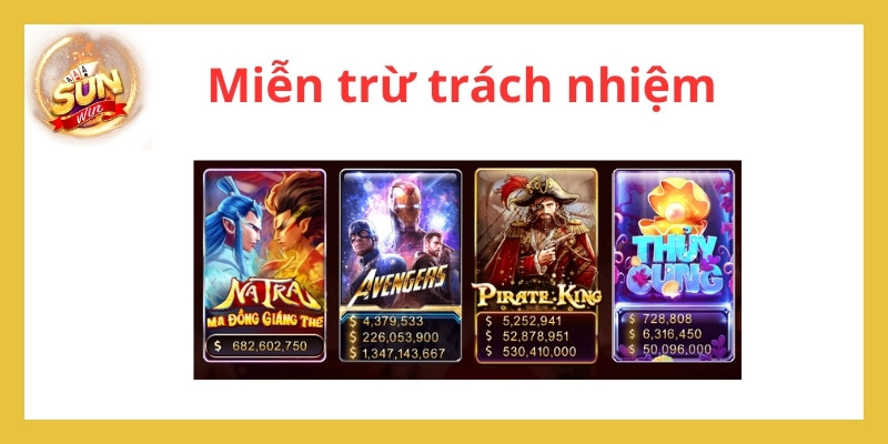 Trách nhiệm cá cược tại Sunwin - 1 số lưu ý khi chơi cờ bạc 3 Quy định về miễn trừ trách nhiệm của Sunwin